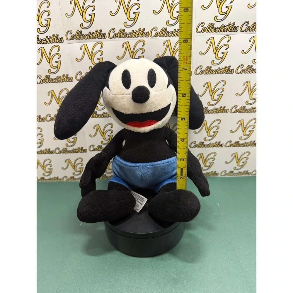 Disney Oswald the Lucky Rabbit Plush Stuffed Animal Toy 9 Inch Black Blue Shorts